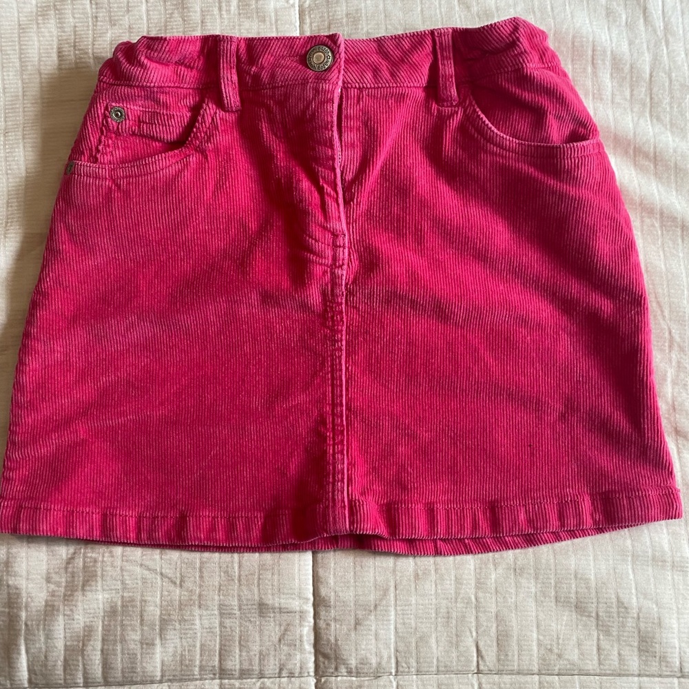 Mini Boden Pink Corduroy Skirt 9-10Y